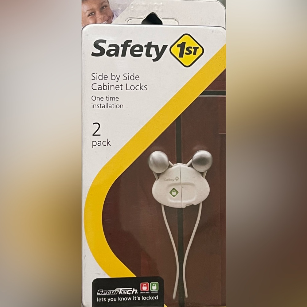Safety First Side by Side Cabinet Baby Proof Lock
 2 Lock Per Pack